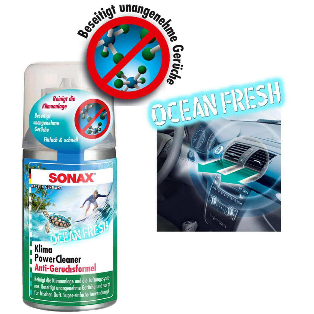 Sonax Klimaanlagen-Reiniger Clima Power Cleaner Ocean Fresh 100 ml