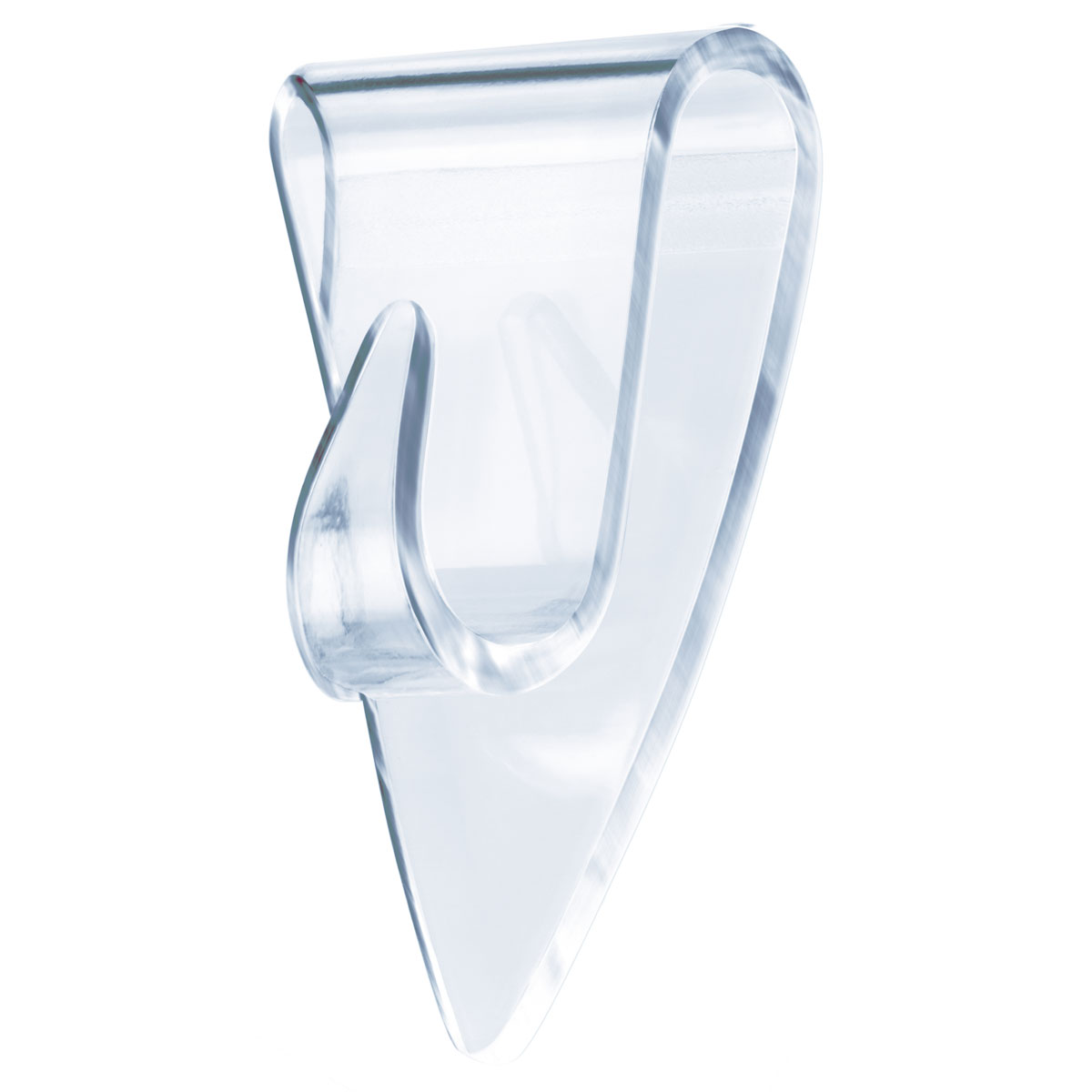 Tesa Klebehaken transparent Glas 5 Stück Traglast 5 x 0,2 kg