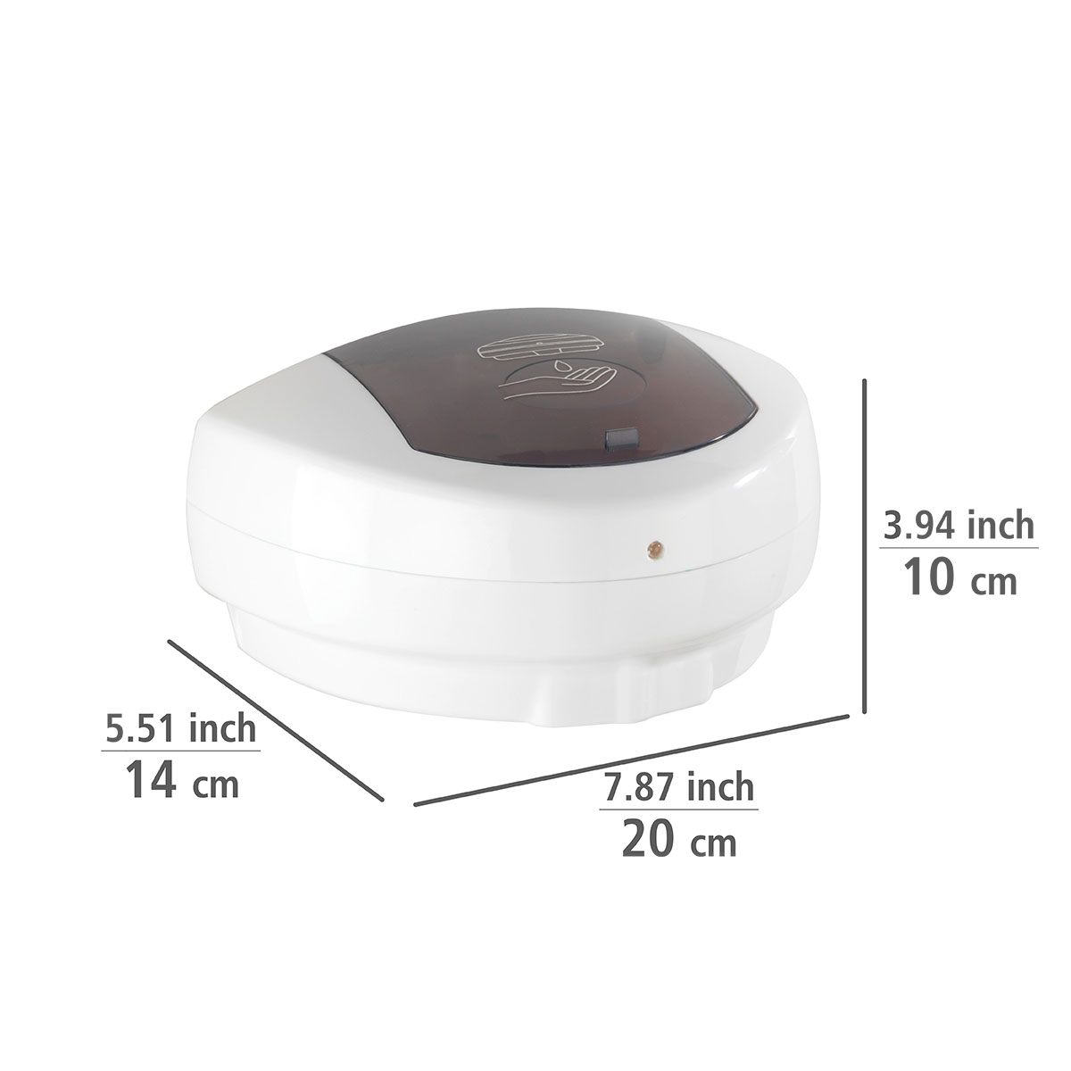 Wenko Infrarot Desinfektionsmittel- und Seifenspender Arco automatischer  Sensor Desinfektionsspender Füllmenge 500 ml | 514847