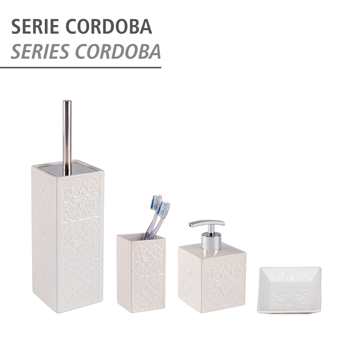 Wenko WC-Garnitur Cordoba Weiß Keramik | 514462