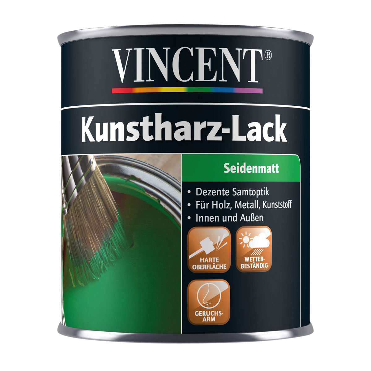 Vincent Hochhitze Lack matt silber 400 ml