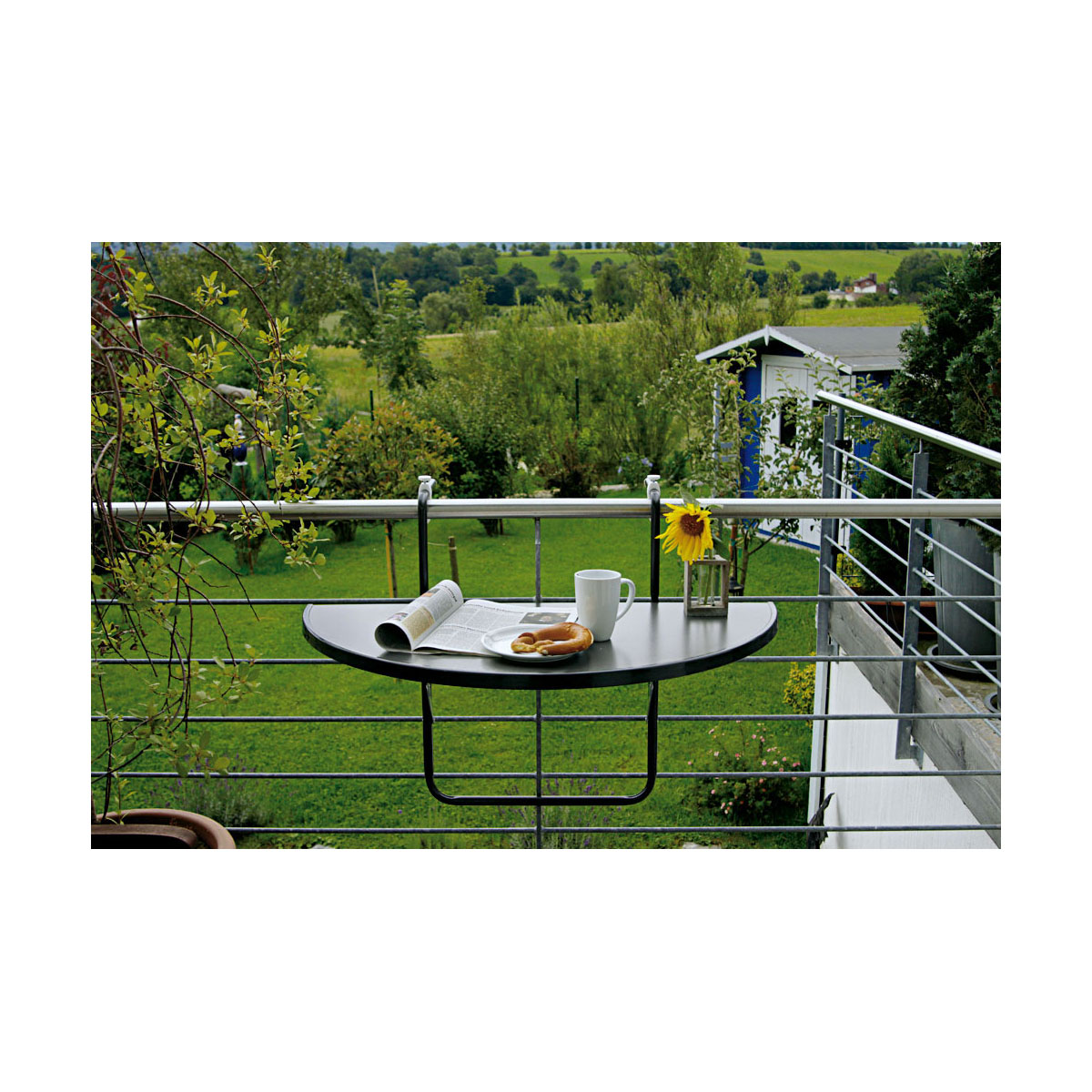 BEST Freizeitmöbel Balkonhängetisch Butler cm 100 50 | anthrazit K000067772 x