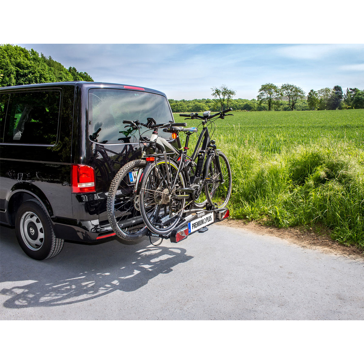 EUFAB Fahrrad-Kupplungsträger Premium II Plus für 2 Fahrräder | K000067214