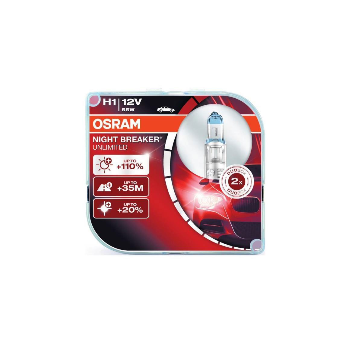 Osram Autolampe H1 Night Breaker Unlimited Duo-Box
