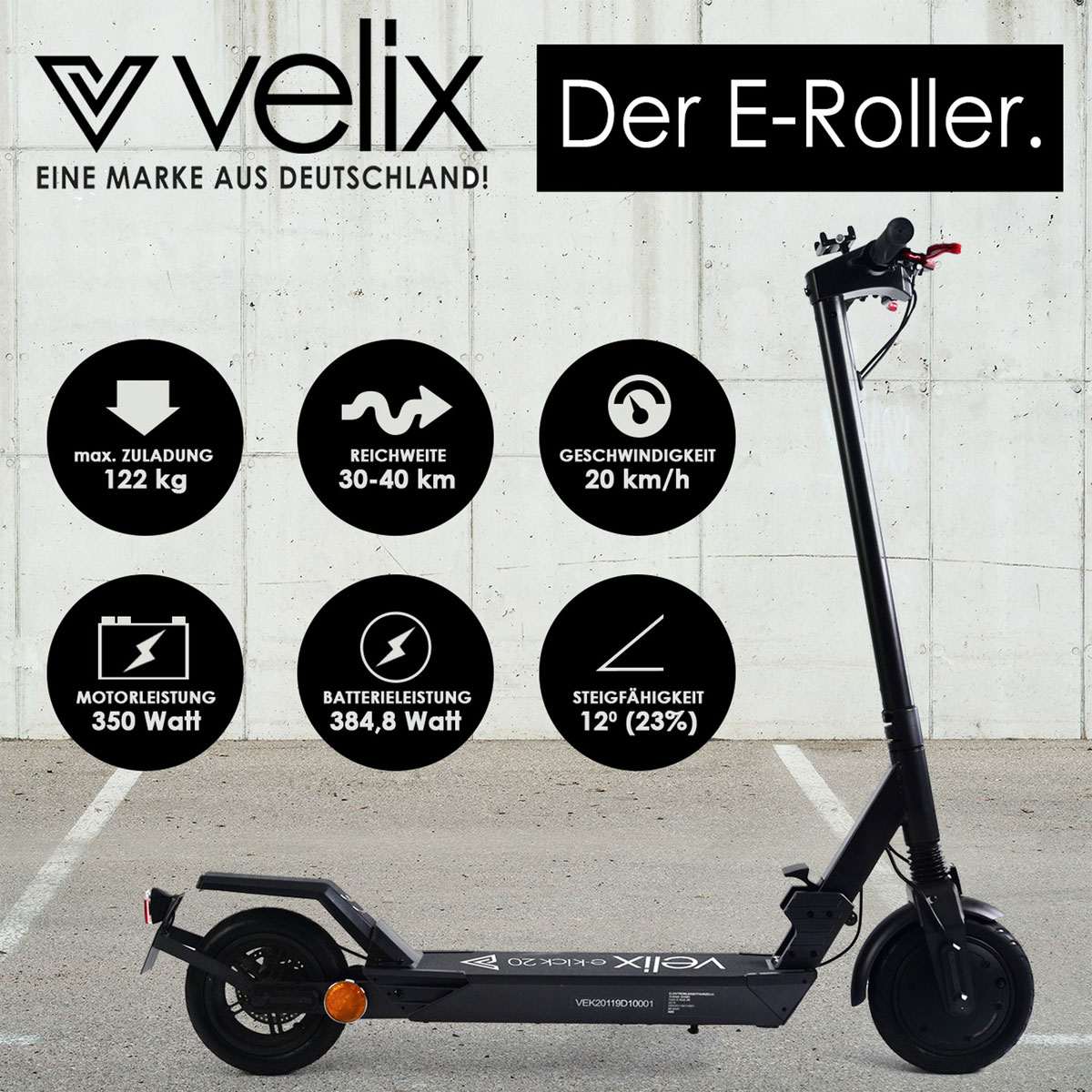 Velix E-Roller K000062142 20 km/h 20 | E-Kick