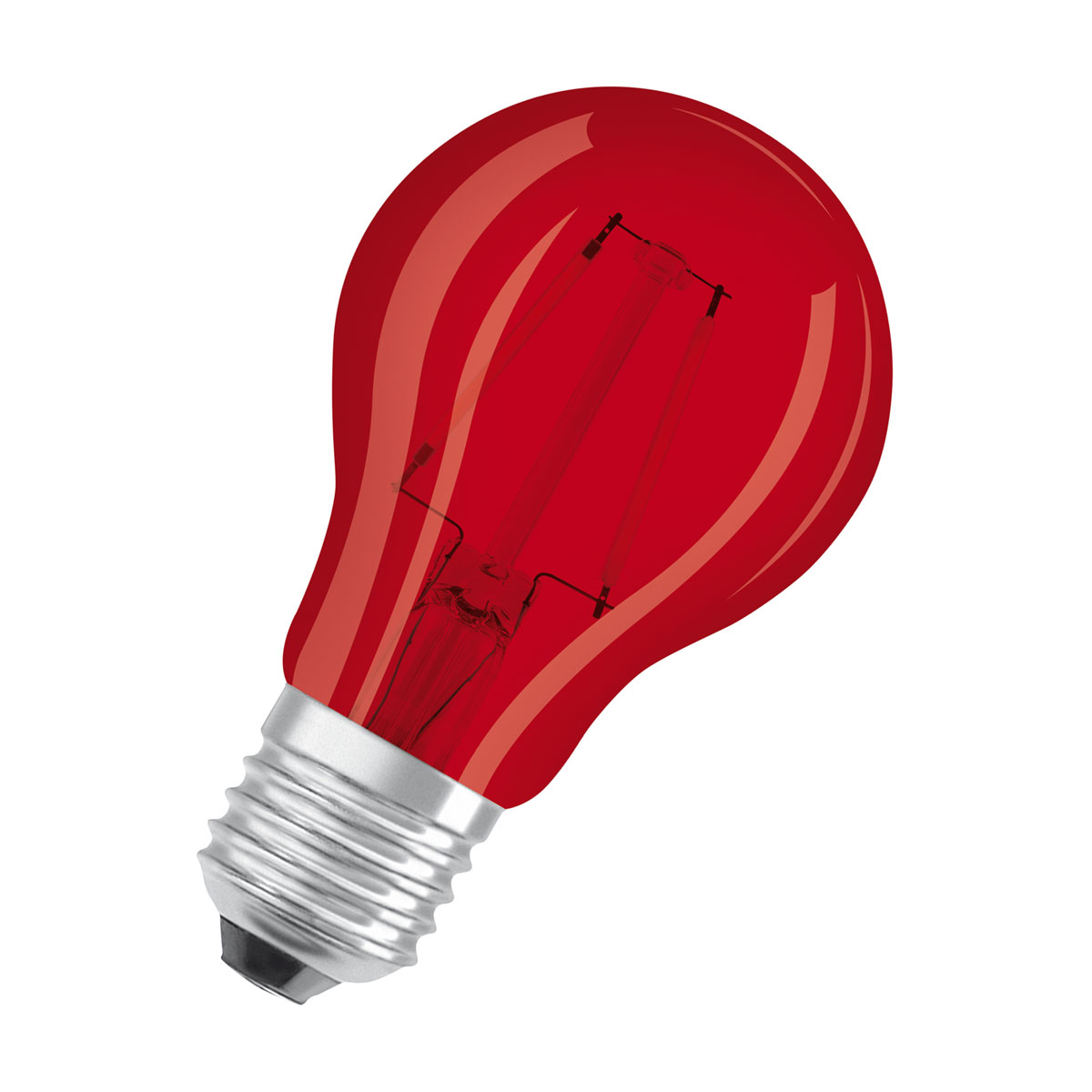 Osram LED-Leuchtmittel Glühlampe E27 2,5W rot