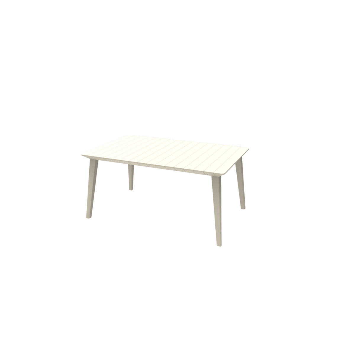 BEST Freizeitmöbel Tisch Bari 157 x 98 cm weiß | Weiß | K000067678