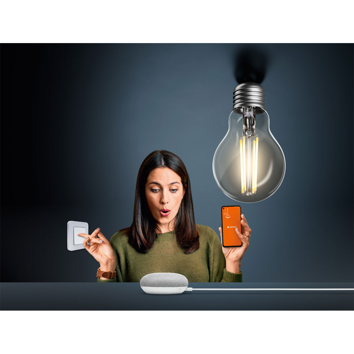 Ledvance SMART+ LED-Leuchtmittel VolksLicht E27 smart dimmbar