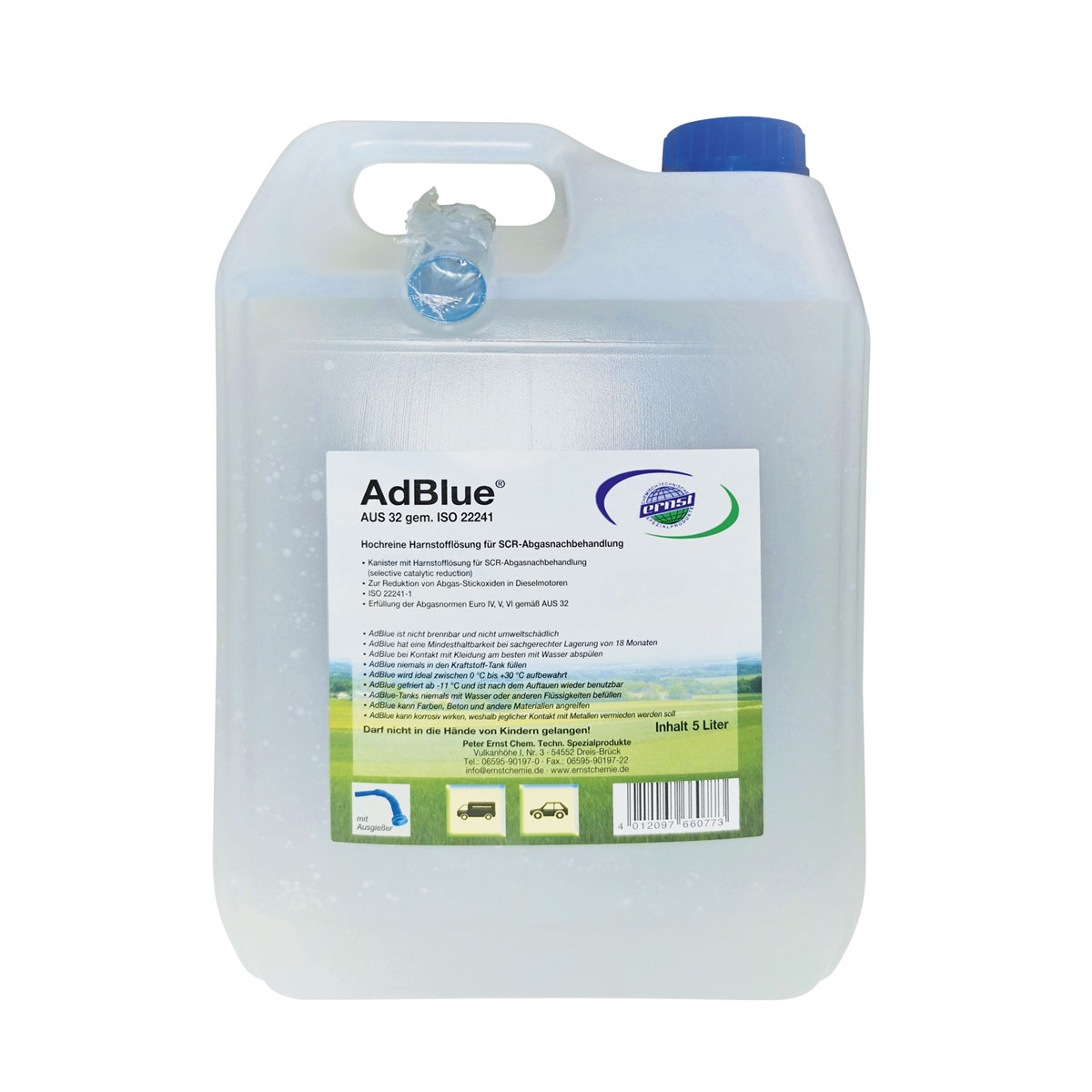 Adblue 10 Liter Hochreine SCR Harnstofflösung ISO 22241 mit
