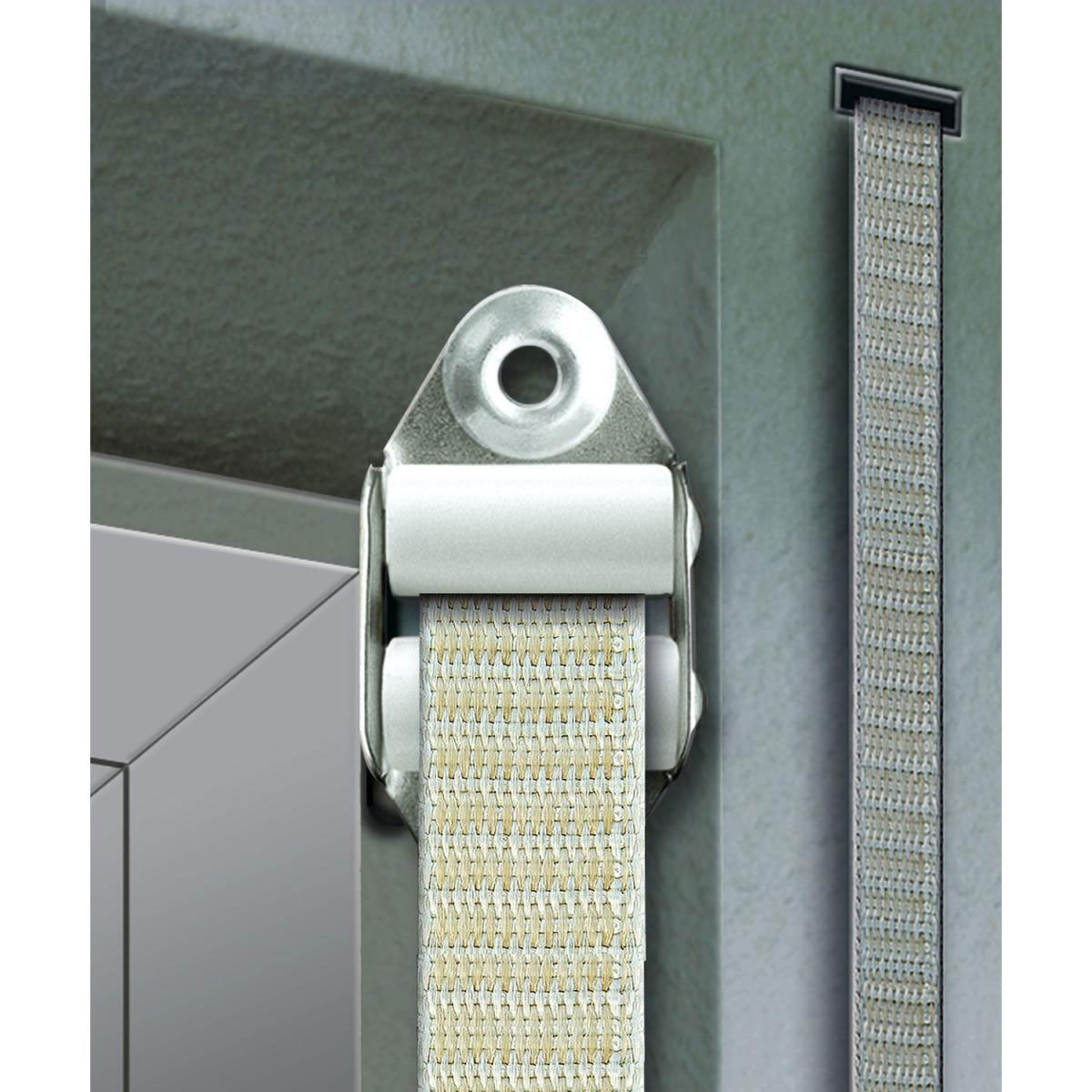 Schellenberg Doppelleitrolle Maxi für 23 mm Gurtband weiß