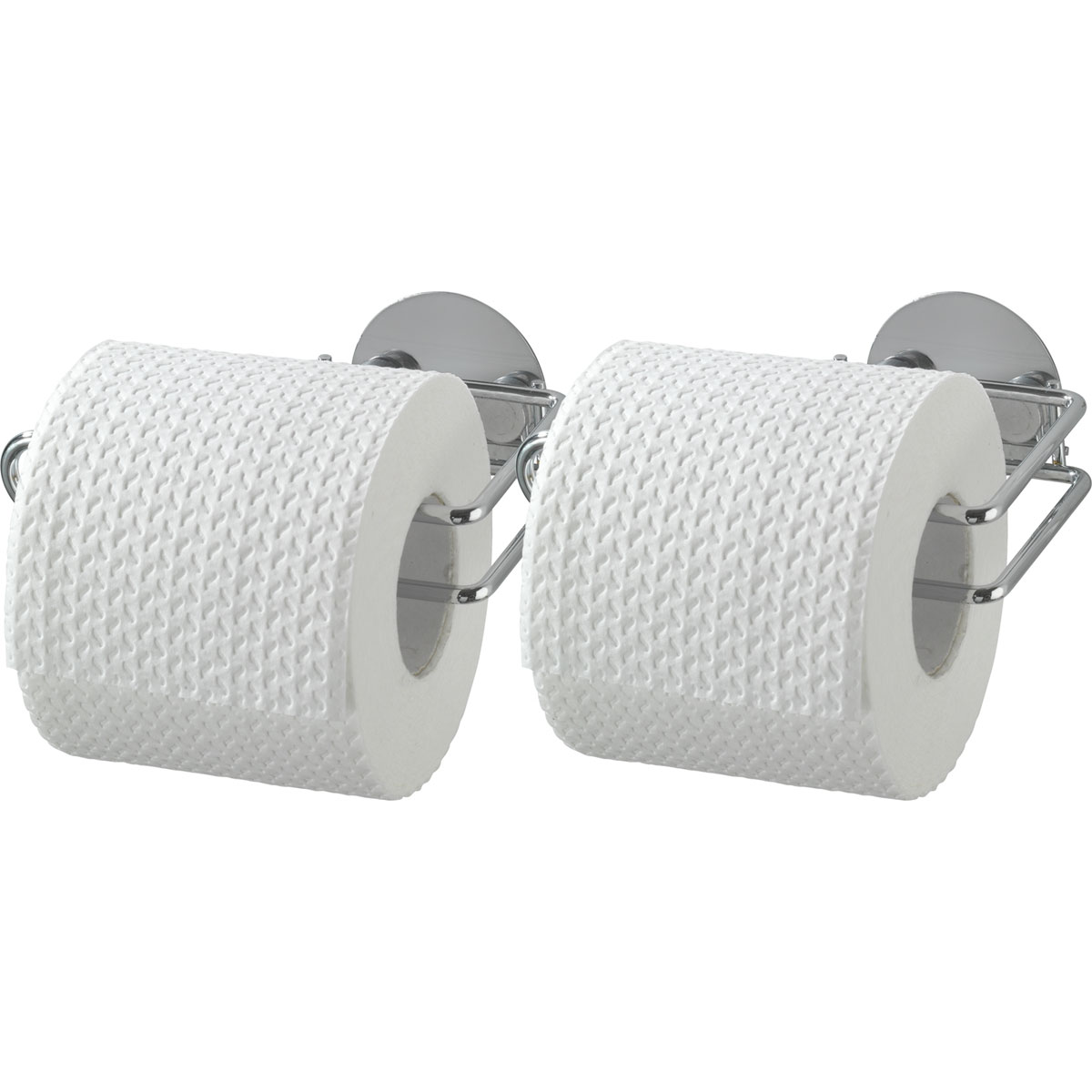 Wenko Turbo-Loc Toilettenpapierrollenhalter Set | bohren 514876 ohne Befestigen 2er